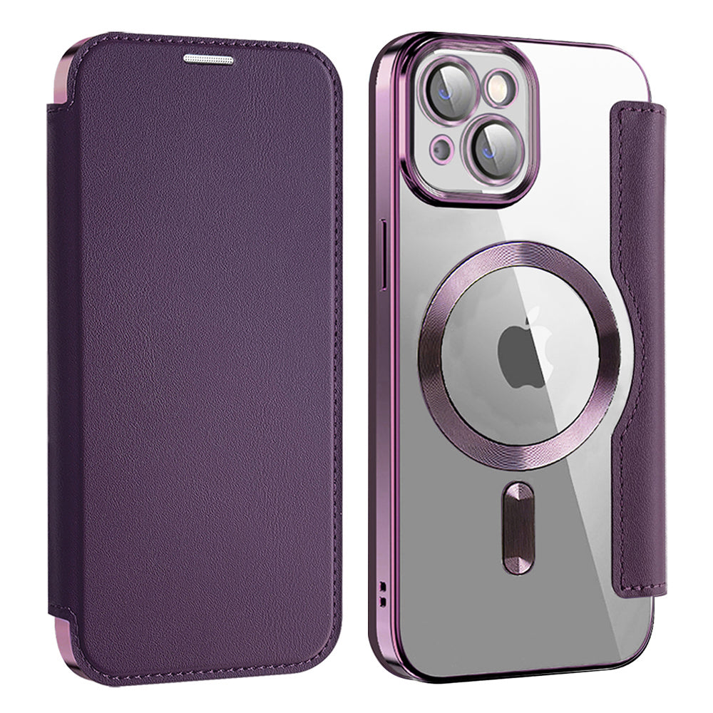 Techsuit - SmartMag Book Case - iPhone 14 Plus - Purple