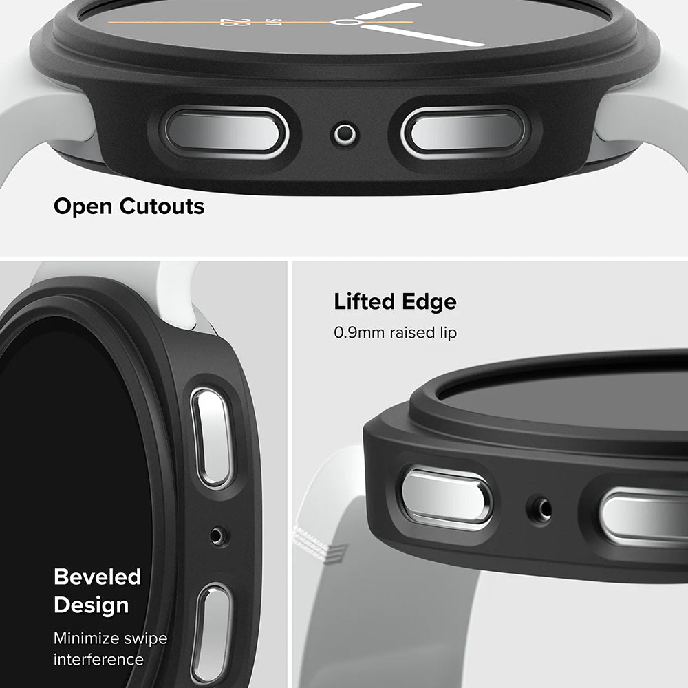 Ringke - (2 pack) Slim Case - Galaxy Watch8 40mm - Clear / Matte Black