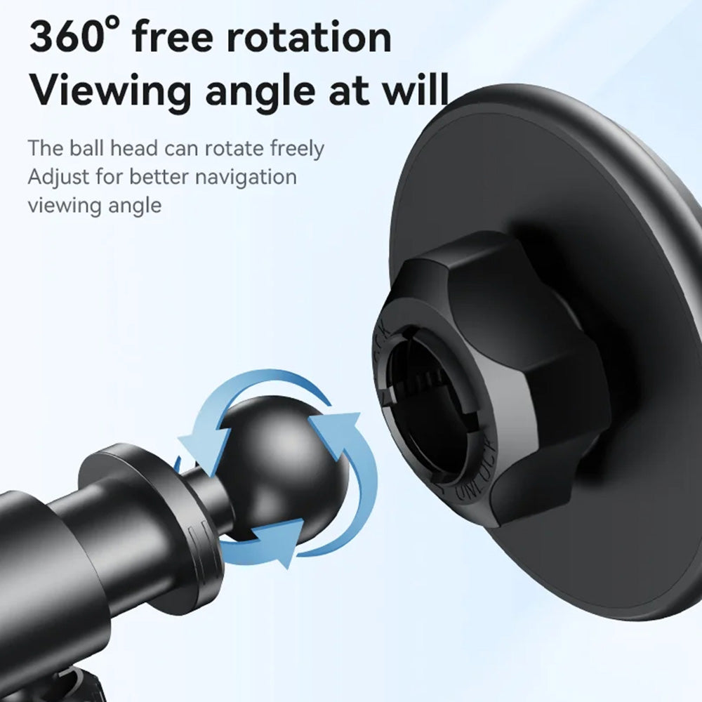 Yesido - Car Holder (C269) - Magnetic, for Dashboard, Bionic Suction Cup, Telescopic Arm, 360, Universal - Black