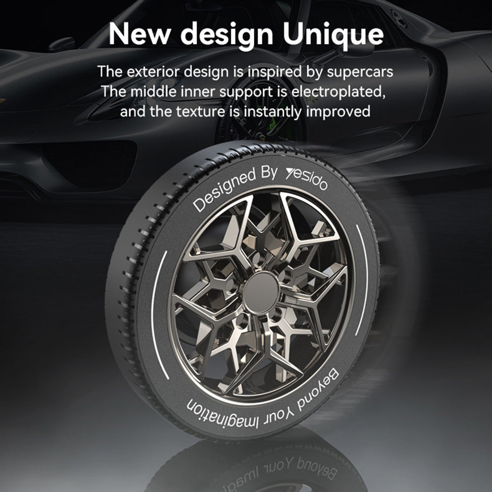 Yesido - Car Holder (C266) - Magnetic N52, for Dashboard, 360 Base, Telescopic Clamp Arm, Unique Design, 4.7-7.2 inch - Black