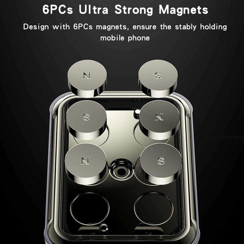 Yesido - Car Holder (C264) - Magnetic, for Dashboard/Windshield, 360°, Folding Clamp Arm, Zinc Alloy - Black