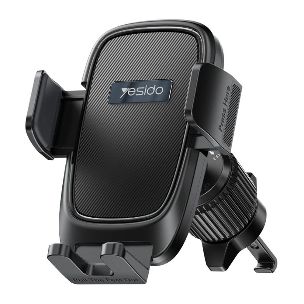 Yesido - Car Holder (C241) - for Air Vent, Balanced Three-Point, 4.7-7.2inch Phones - Black