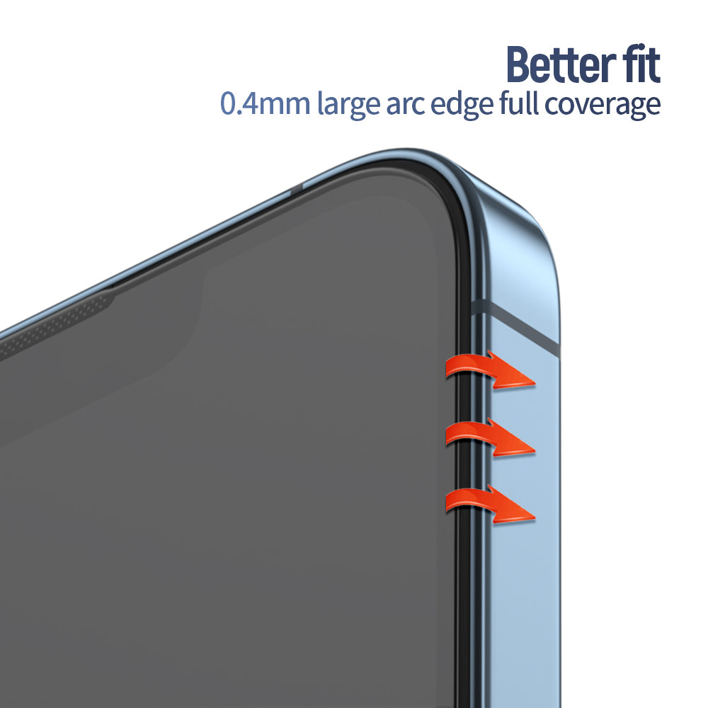 Blueo - Anti-Reflective HD Glass with Applicator Pro - iPhone 14 Pro Max - Black