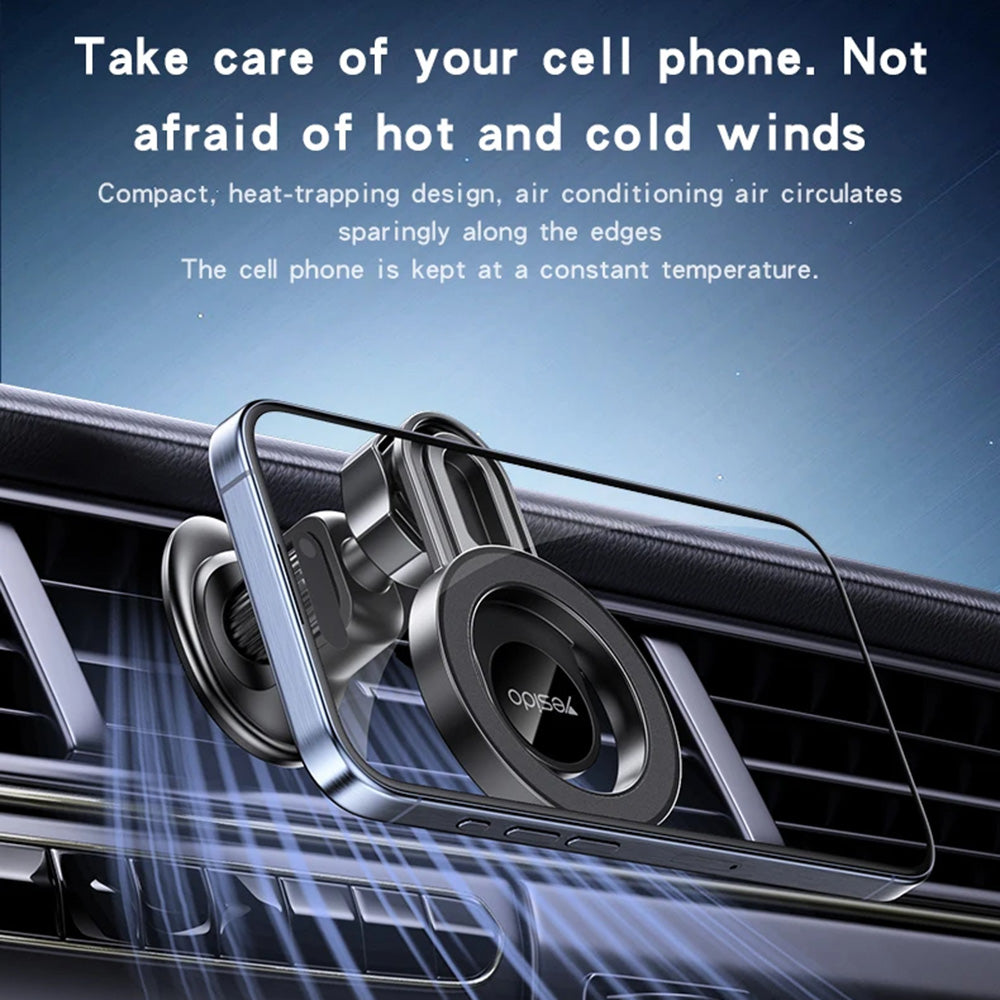 Yesido - Car Holder MagPro (C209) - Magnetic, for Air Vent, Strong Anti-drop, Universal - Black
