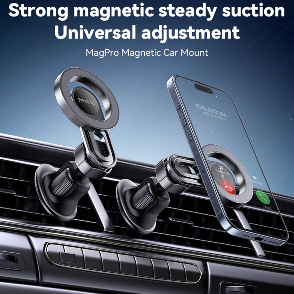 Yesido - Car Holder MagPro (C209) - Magnetic, for Air Vent, Strong Anti-drop, Universal - Black