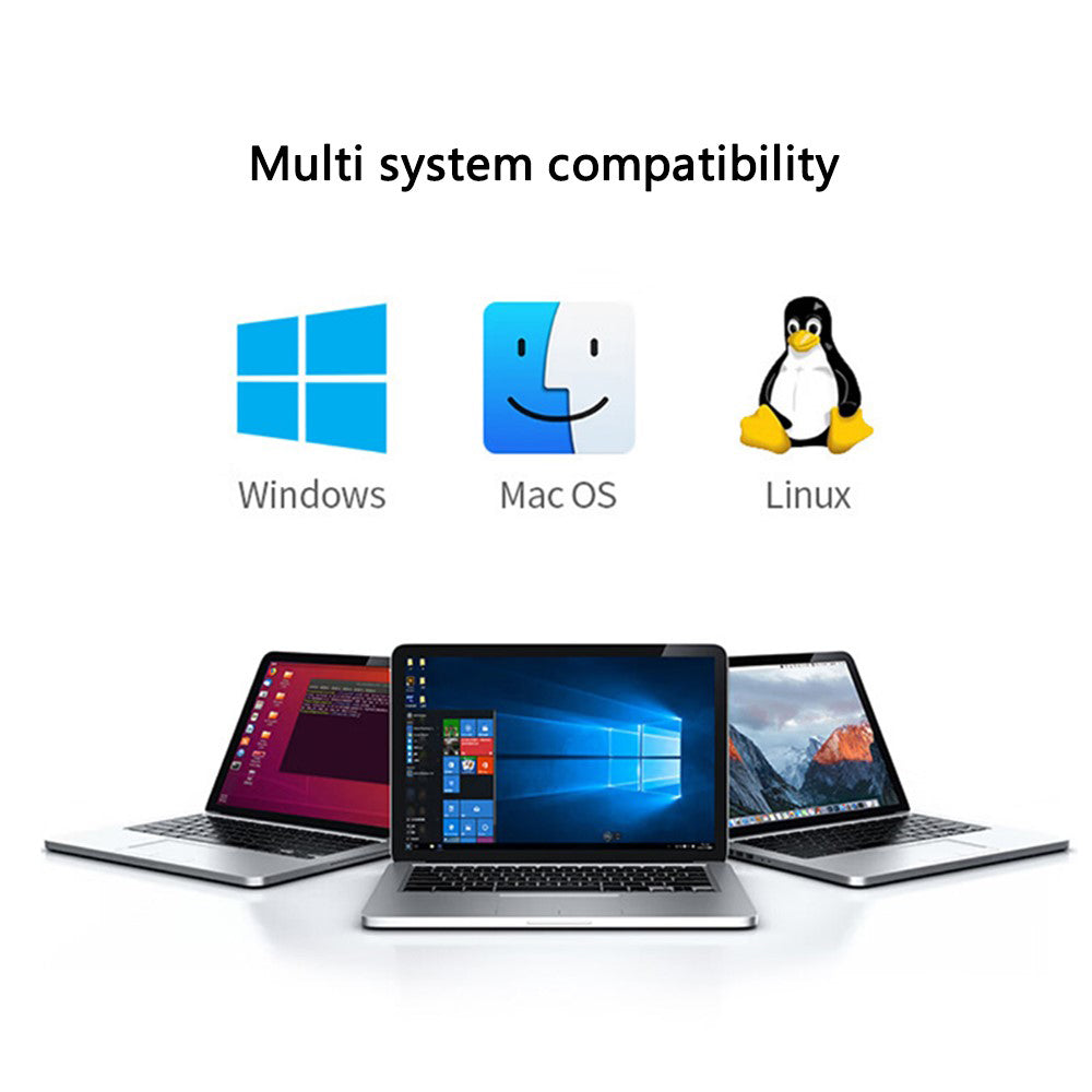 Yesido - Docking Station 5in1 (HB20) - USB, Type-C to 4x USB, USB-C, PD100W, Fast Charge, Plug & Play, 5Gbps - Gray