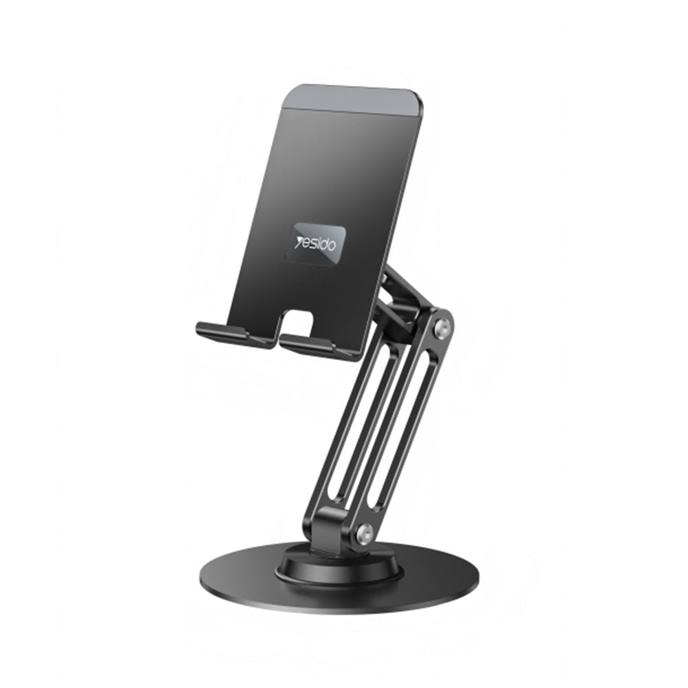 Yesido - Desk Holder (C300) - for Phone, Tablet, Adjustable, Aluminum, 4.7 - 7.2" - Silver