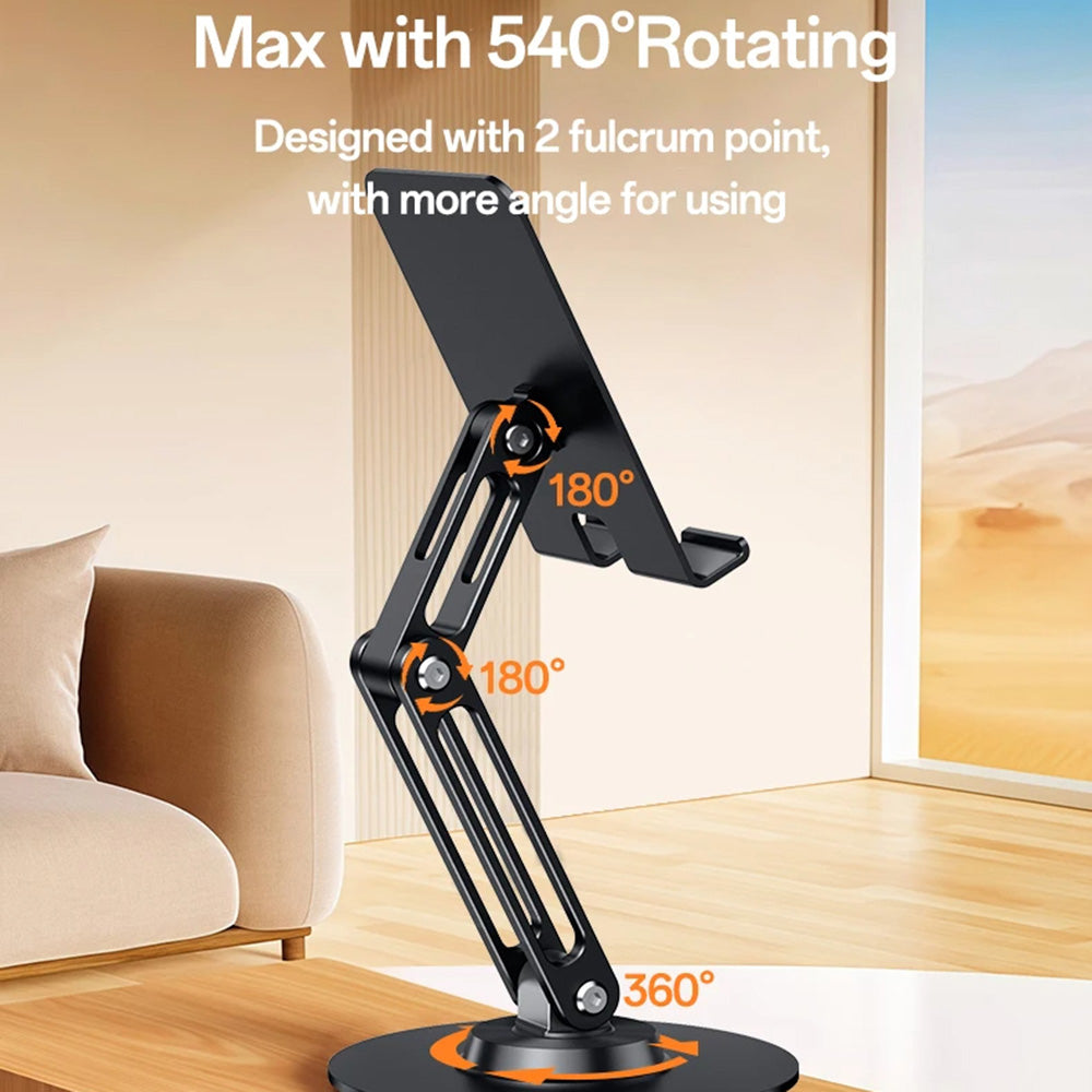 Yesido - Desk Holder (C300) - for Phone, Tablet, Adjustable, Aluminum, 4.7 - 7.2" - Silver