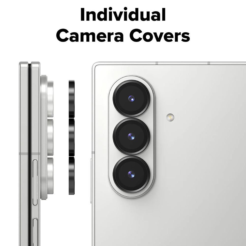 Ringke - Camera Lens Frame Glass (2 pack) - Galaxy Z Fold7 - Black