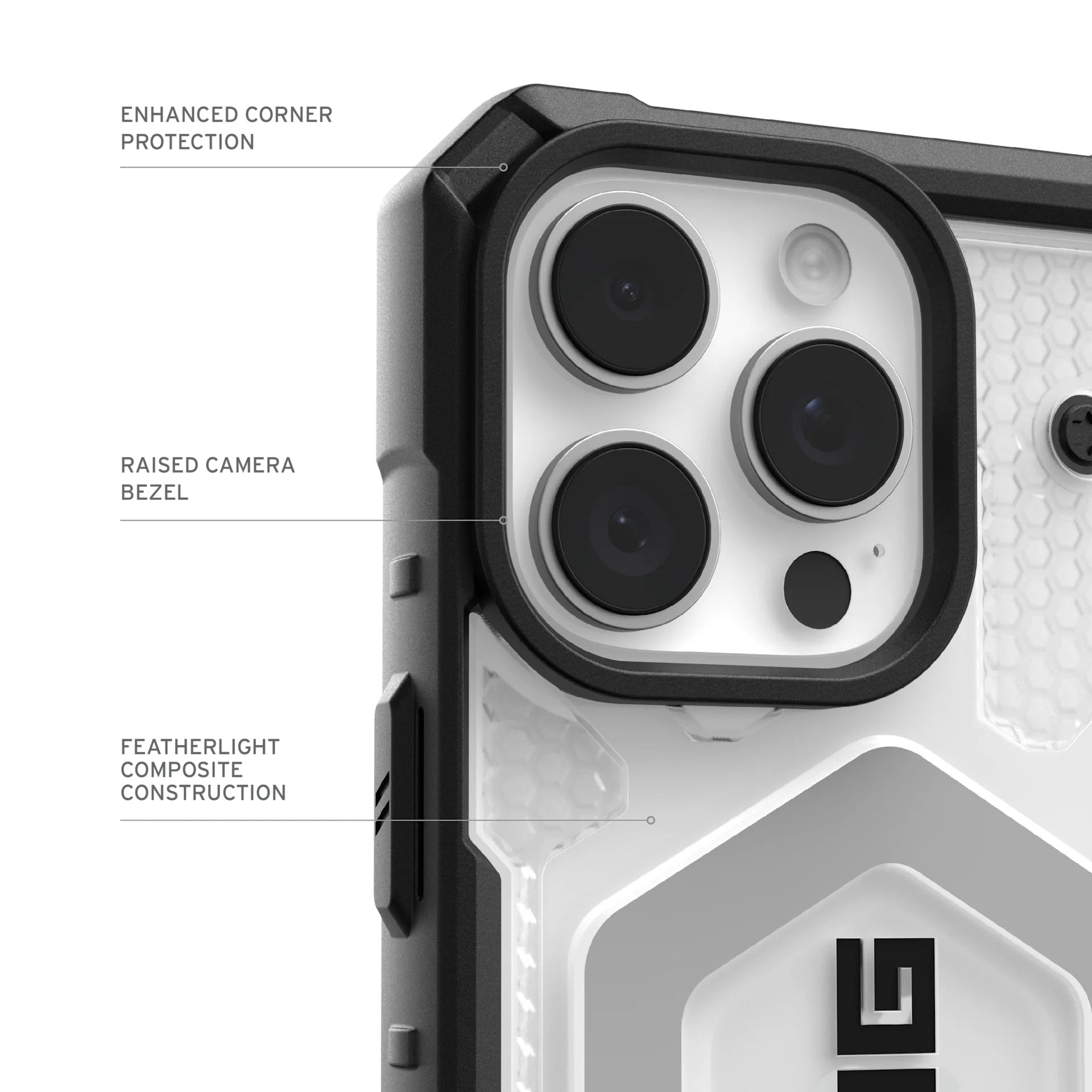 UAG - Pathfinder Clear MagSafe - iPhone 17 Pro - Ice / Silver