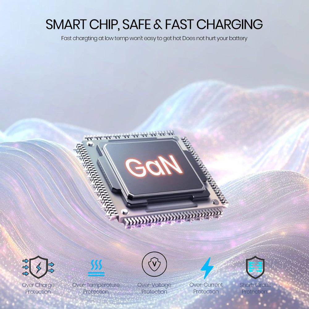 Lito - Wall Charger (LC17T) - with Type-C Cable Inluded, Type-C Output, PD30W, GaN, PC Fireproof, EU Plug - Black