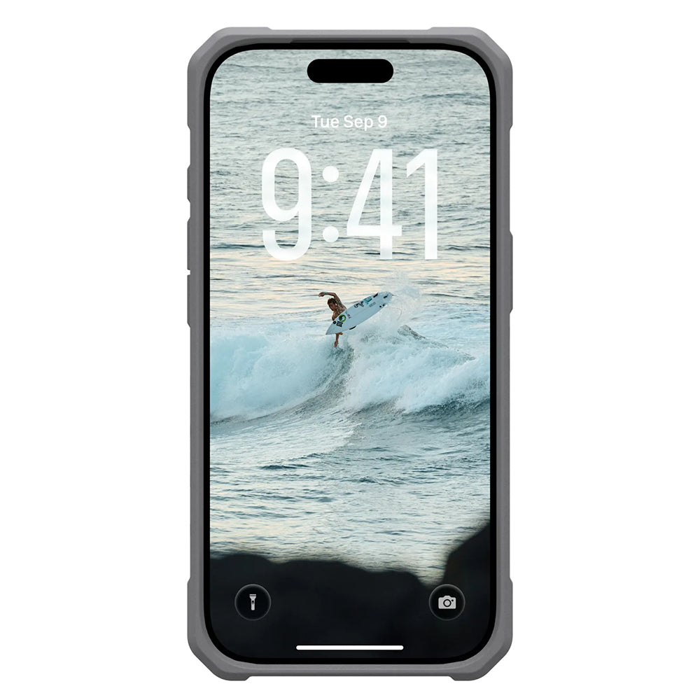 UAG - Pathfinder Clear MagSafe - iPhone 17 Pro - Active Lava Lanyard