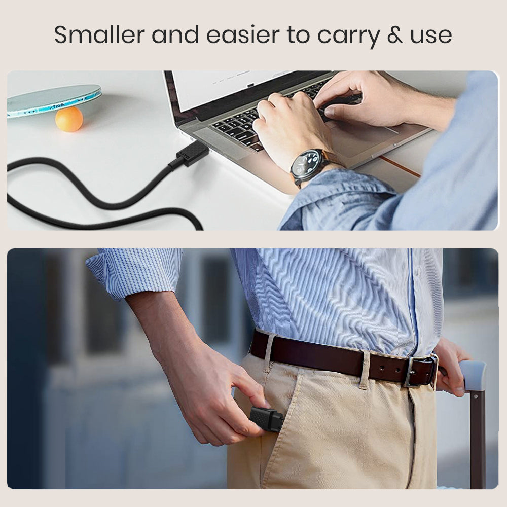 Lito - Wall Charger (LC15L) - with Lightning Cable Included, Type-C, USB Output, PD20W, GaN, PC Fireproof, EU Plug - Black