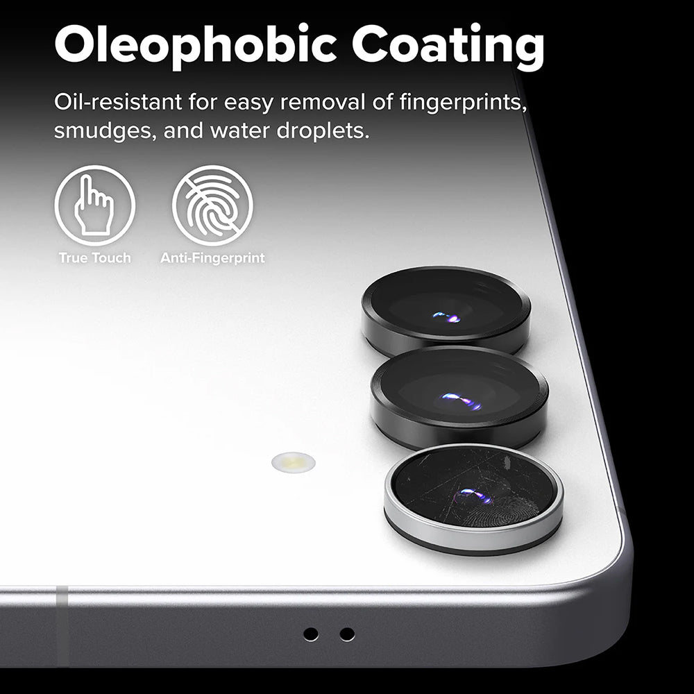 Ringke - Camera Lens Frame Glass (2 pack) - Galaxy S25 FE - Black