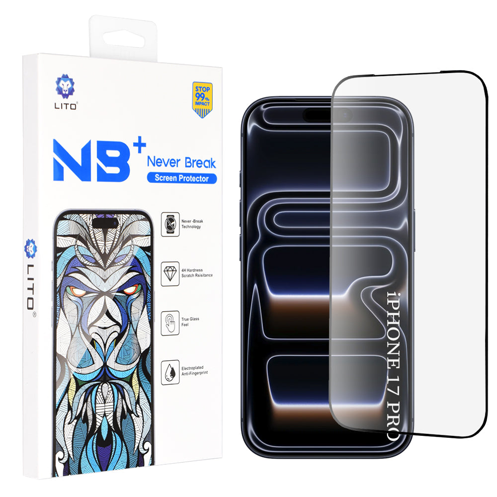 Lito - NB Screen Protector - iPhone 17 Pro - Black