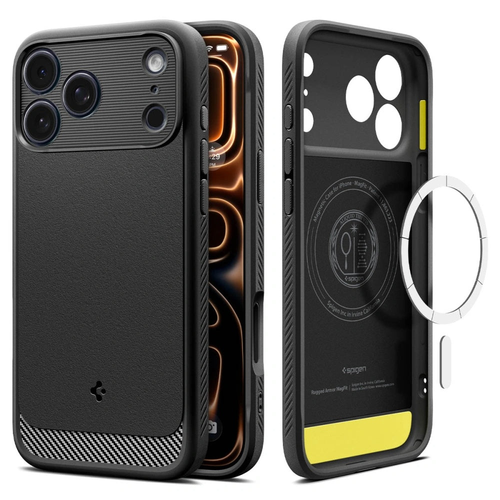 Spigen - Rugged Armor MagSafe - iPhone 17 Pro - Matte Black