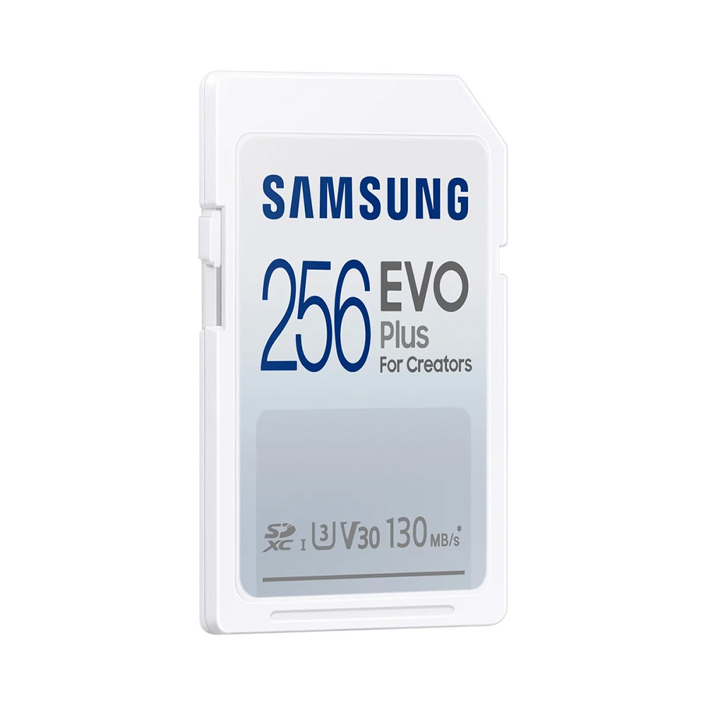 - Memory Card EVO Plus (MB-SC256K/EU) - SDXC, 256GB, UHS-I, U3, V30, A2, 130MB/s - White