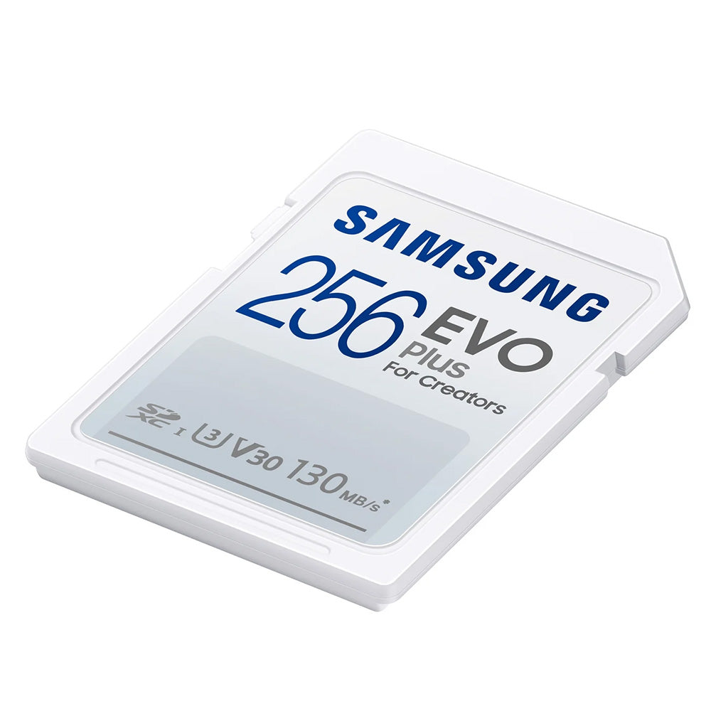 - Memory Card EVO Plus (MB-SC256K/EU) - SDXC, 256GB, UHS-I, U3, V30, A2, 130MB/s - White