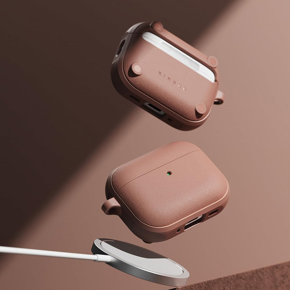 Ringke - Protection Case Onyx Magnetic - for AirPods Pro 3, Non-Slip Texture, Carabiner Hole - Constant Coral