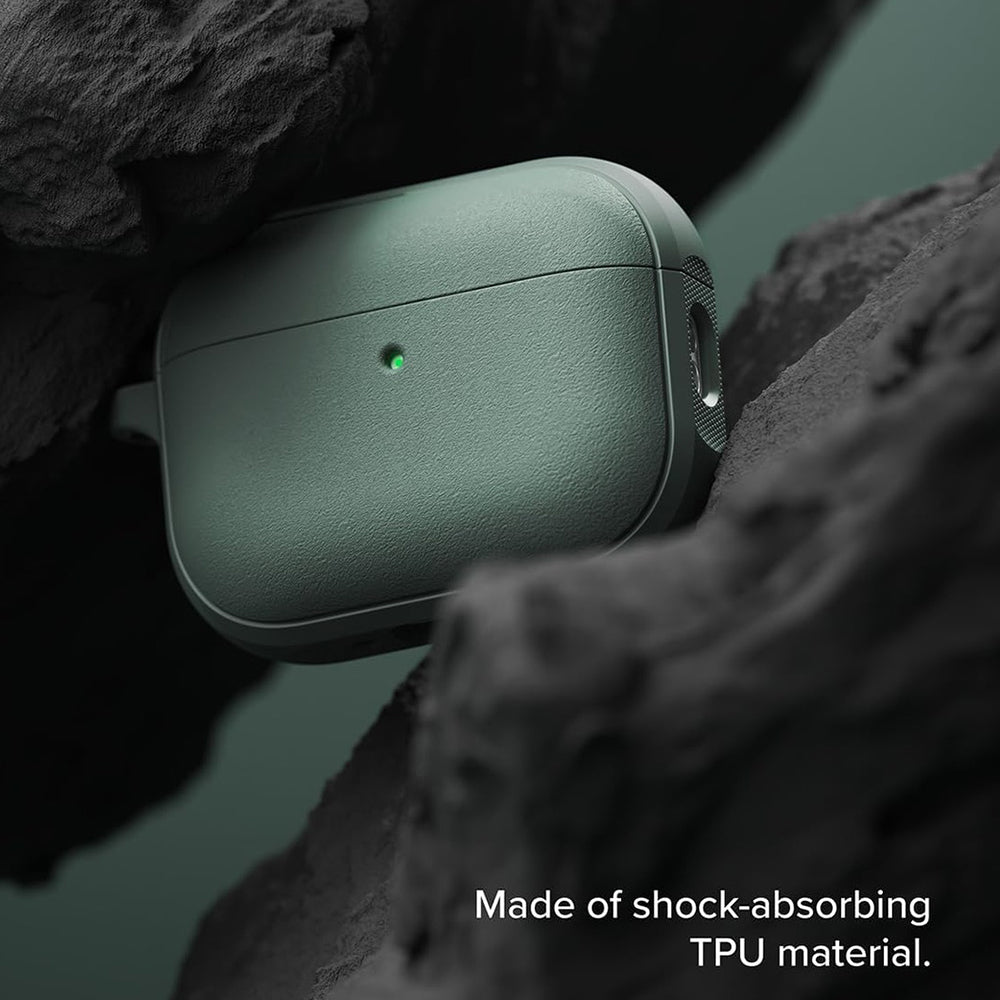 Ringke - Protection Case Onyx Magnetic - for AirPods Pro 3, Non-Slip Texture, Carabiner Hole - Sage Green