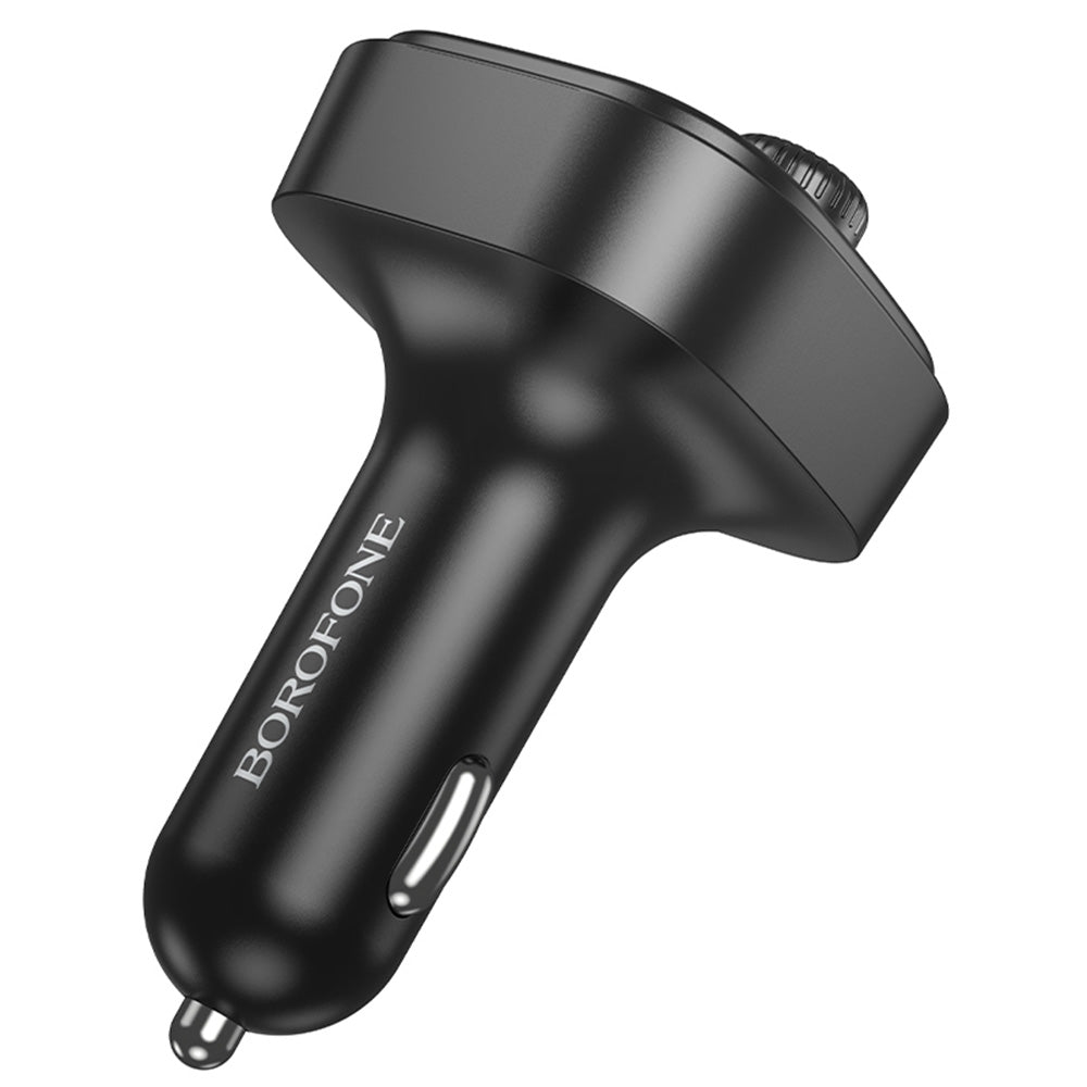 Borofone - FM Modulator and Car Charger Heroic (BC59) - Bluetooth V5.4, 2x USB, Type-C, MP3 Playback - Black