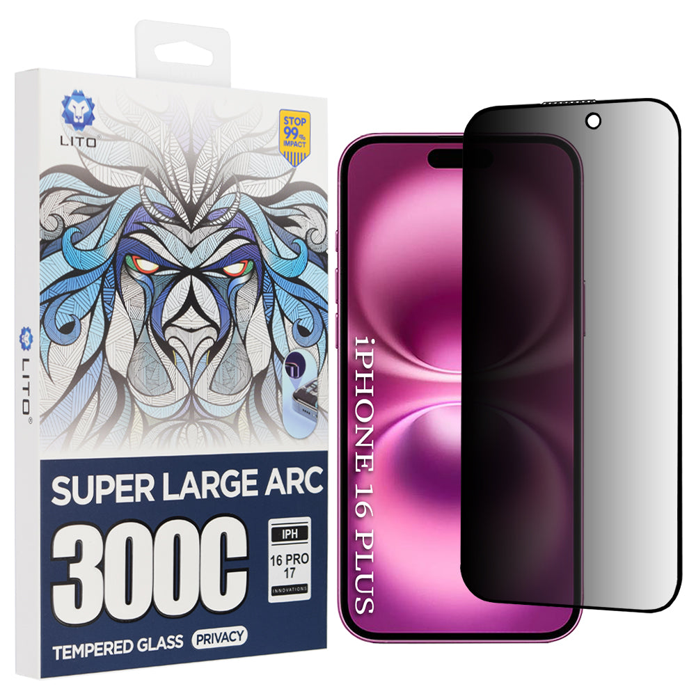 Lito - D+ Max Privacy 300C - iPhone 16 Plus - Black