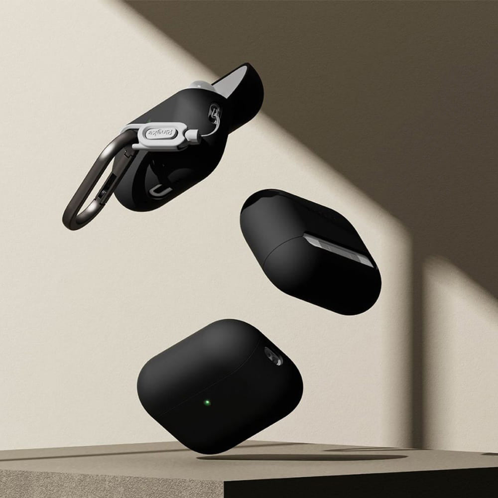 Ringke - Silicone - Apple AirPods Pro 3 - Black
