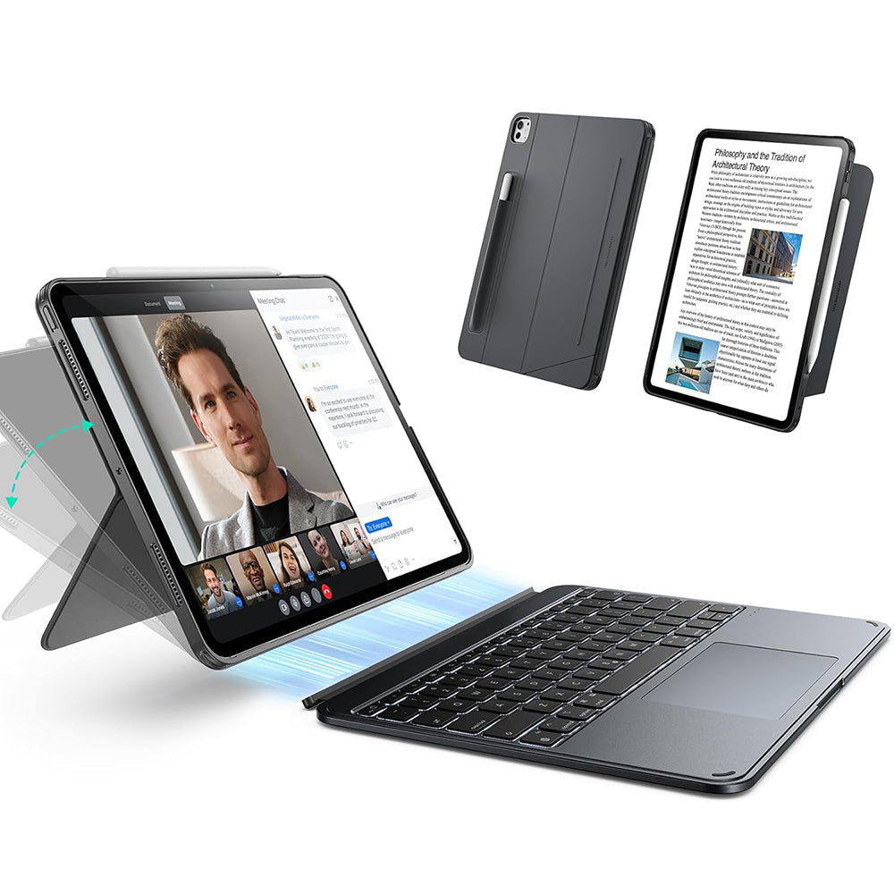 ESR - Shift Keyboard Case - iPad Pro 11 (2024) / iPad Pro 11 (2025) - Dark Gray