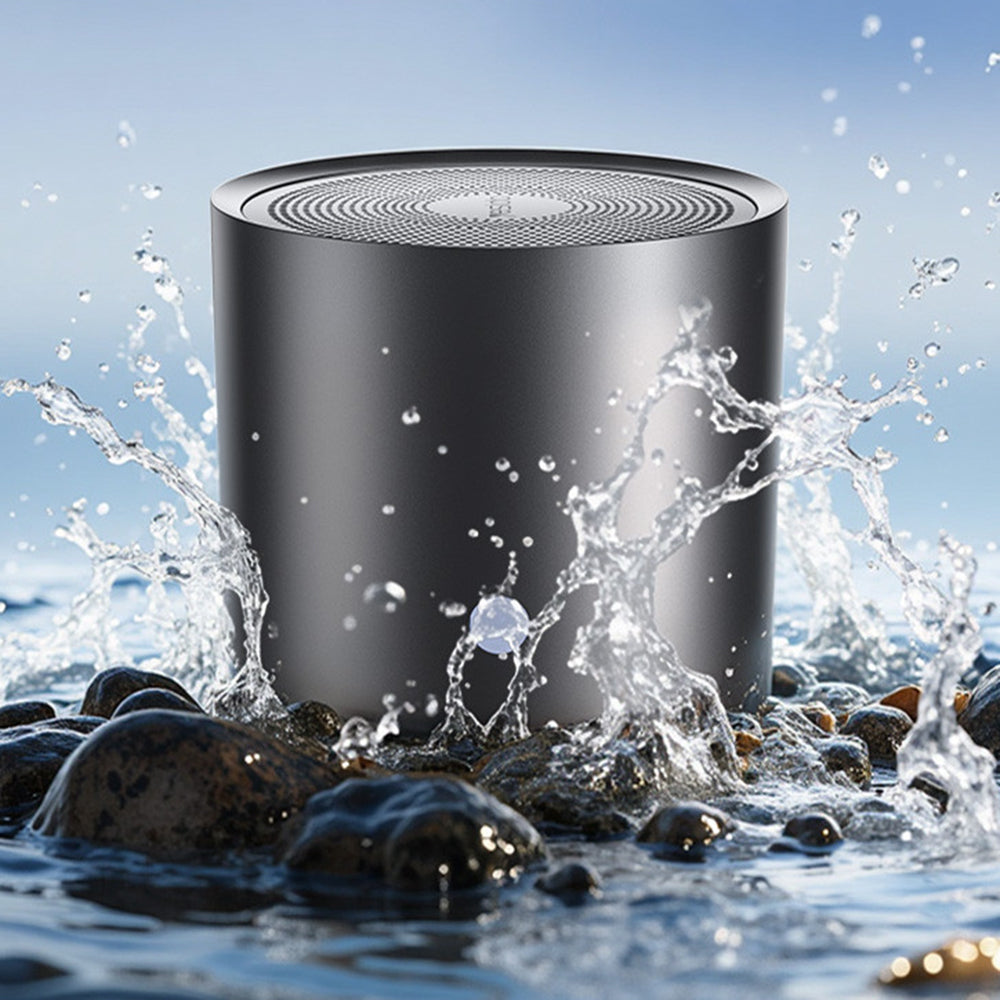 Yesido - Wireless Speaker (YSW30) - Bluetooth 5.0, Bass Diaphragm, Ultra Mini Size, IPX5 Waterproof, Type-C, 700mAh - Black