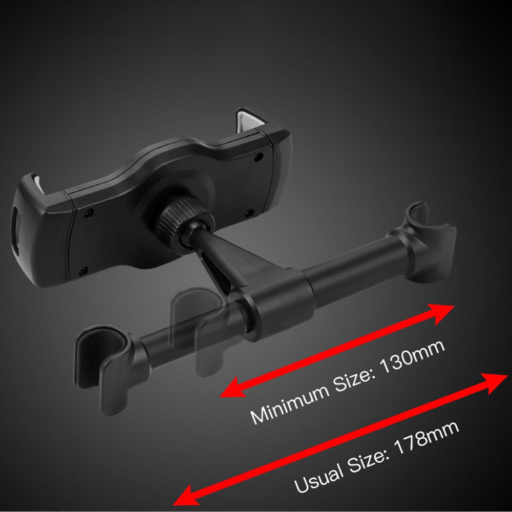 Yesido - Car Holder (C29) - for Rear Seat, Silicone Clip, 360, 4-10inch Devices - Black