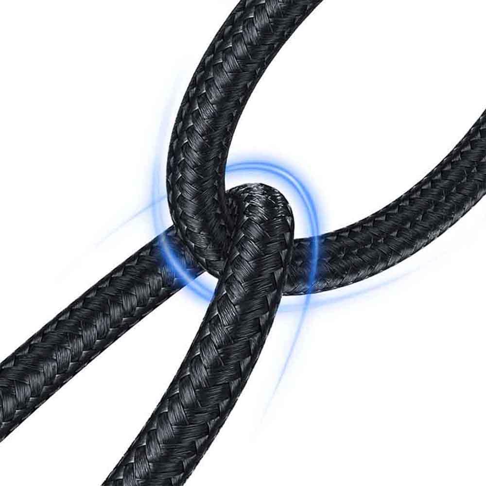 Lito - Data Cable Transparent 2in1 (LD12) - Type-C to Type-C, Lightning, Fast Charge, Braided, Anti-oxidant - Black