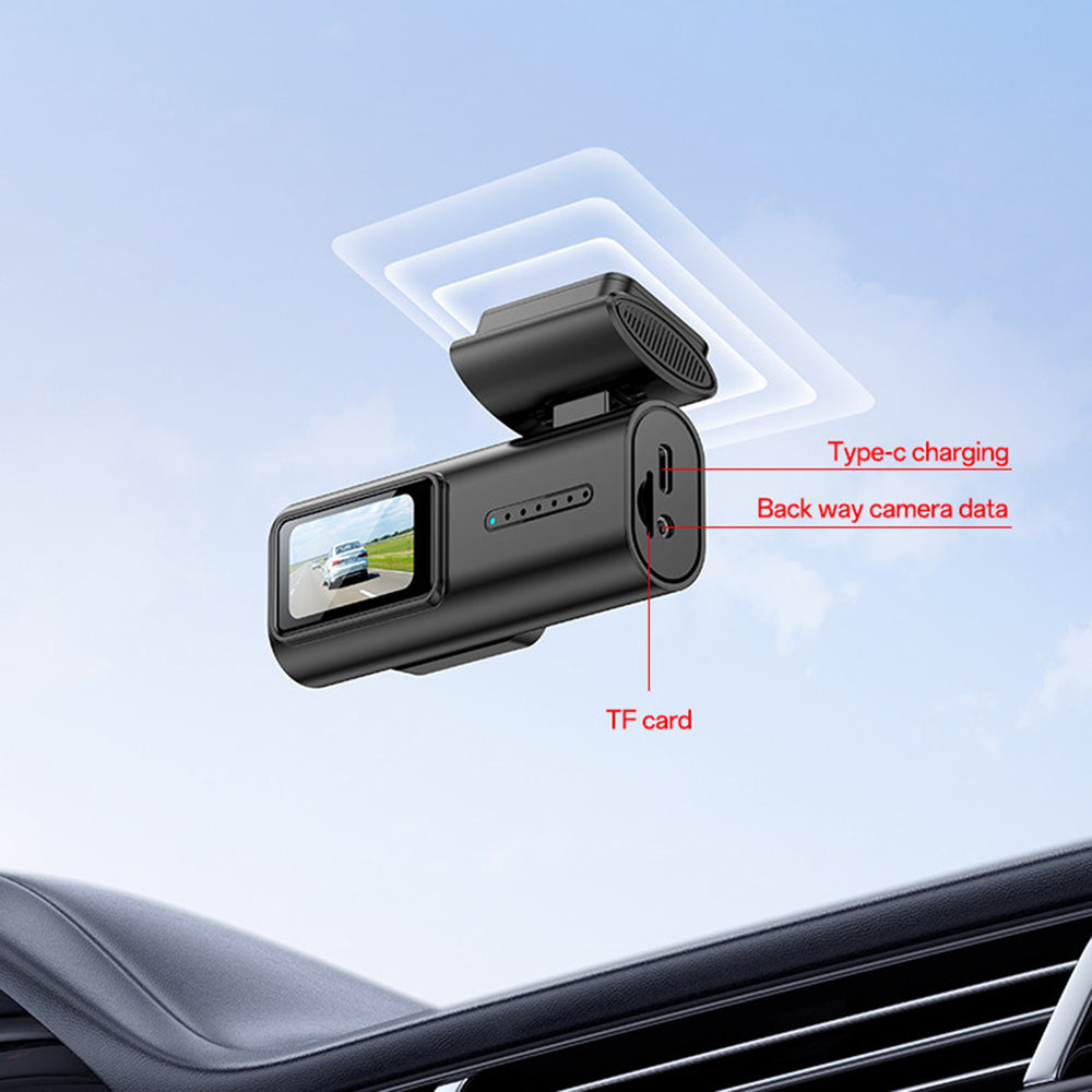 Yesido - Dash Camera (KM21) - Full HD 1080p, 145° Angle Range, 1.47" IPS Built-in Screen - Black