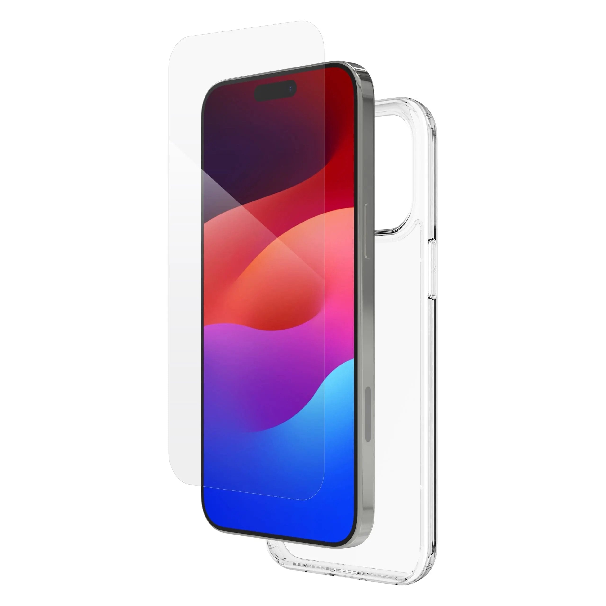 iFrogz Defence Glass & Case Bundle Προστατευτική θήκη και τζάμι οθόνης για iPhone 15 Pro Max (διάφανο) – PhoneBazaar