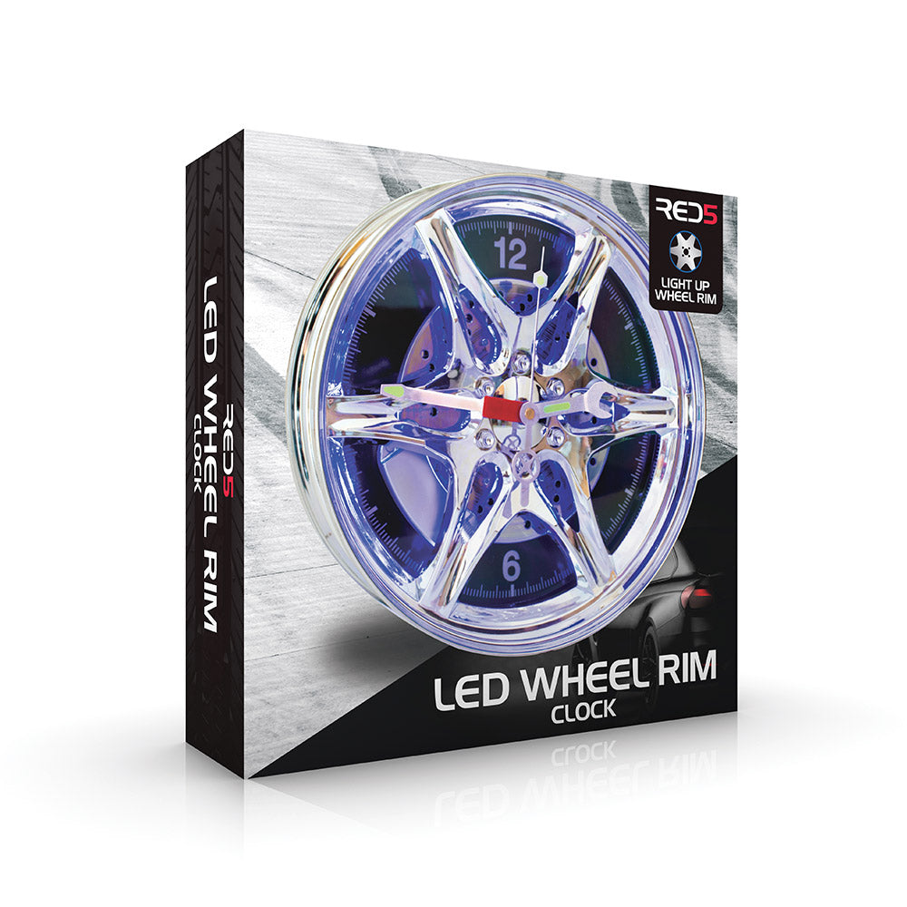 The Source Led Wheel Rim Clock- Φωτιζόμενο Ρολόι Τοίχου σε Σχήμα Τροχού