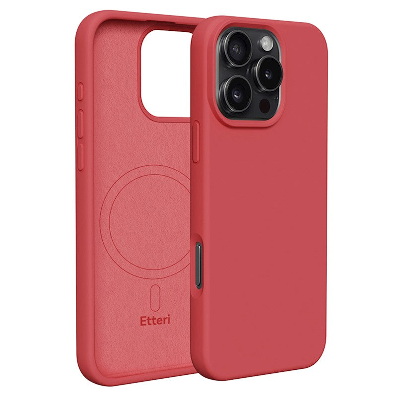 Etteri Silicone Mag case for iPhone 16 Pro Max Raspberry για Θήκη προστασίας iPhone 16 Pro Max – PhoneBazaar