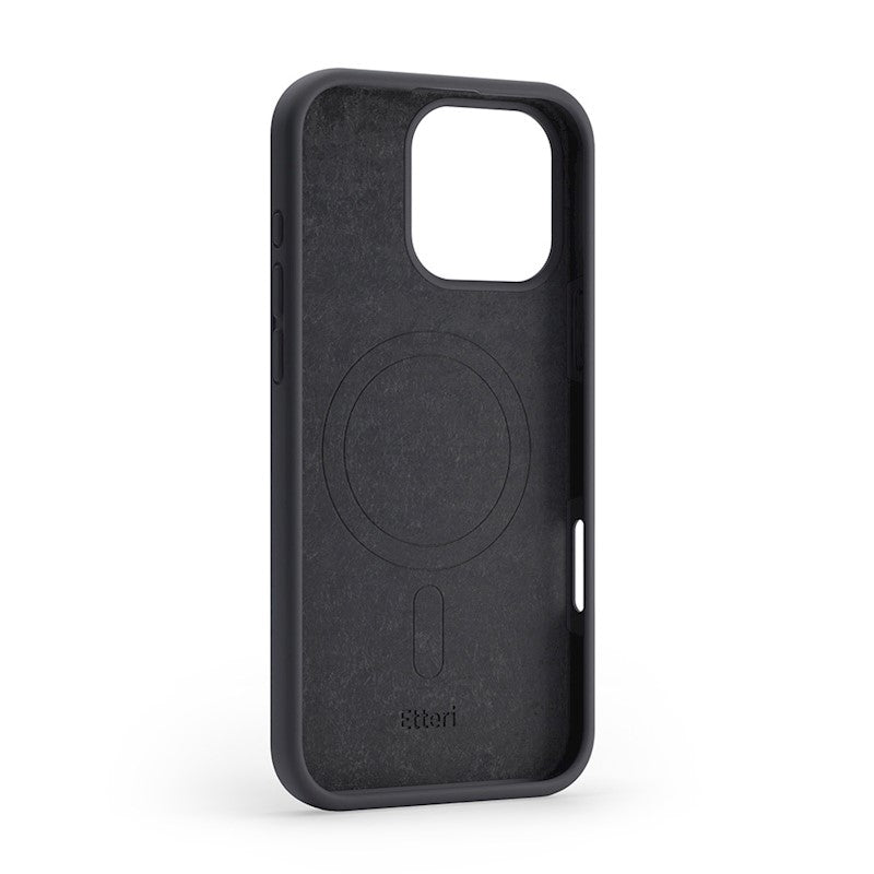 Etteri Silicone Mag case for iPhone 16 Pro Max - Θήκη προστασίας iPhone 16 Pro Max σε Μαύρο Χρώμα