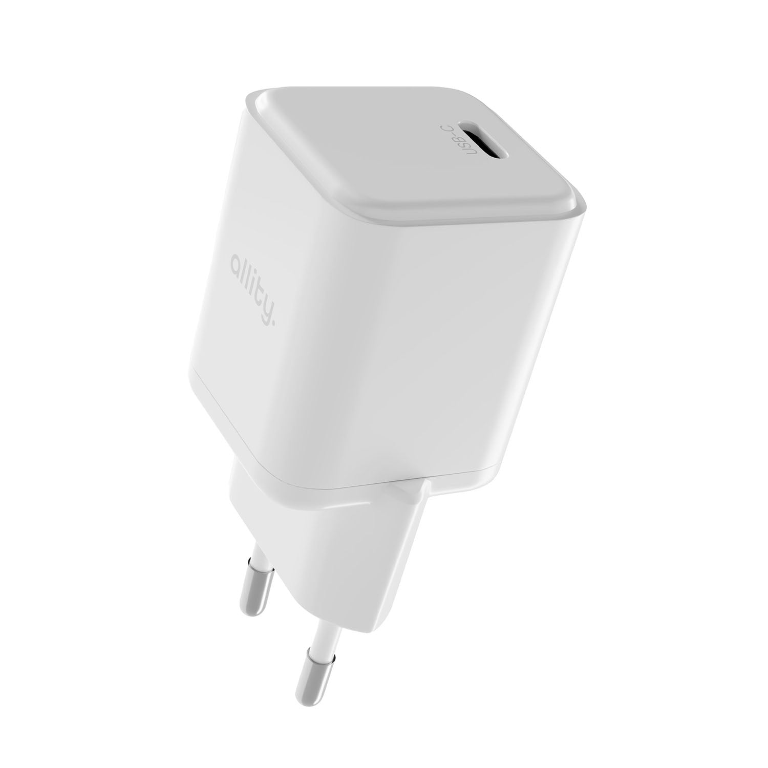 Φορτιστής τοίχου Allity GaN PD QC ATC-01-20WC 1x USB-c 20W λευκός