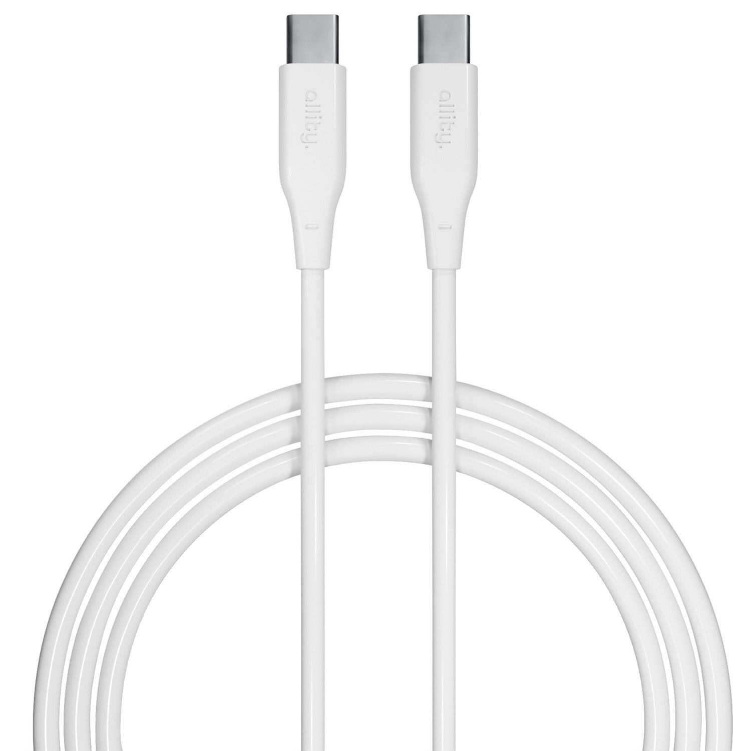Καλώδιο Allity AUC-02 USB-c - USB-c 1,0 m 60W λευκό