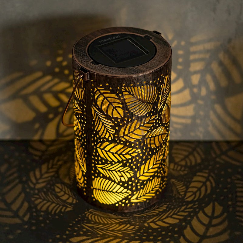 Forever Light Solar LED lamp Moroccan leaves SUNARI FLS-210 - Φωτιστικό LED Εξωτερικού Χώρου σε καφέ χρώμα