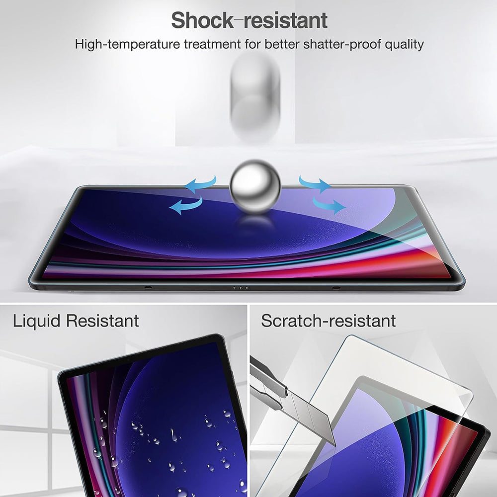 Lito - 2.5D Classic Glass - Galaxy Tab S9 Plus / S9 FE Plus / S10 Plus - Clear