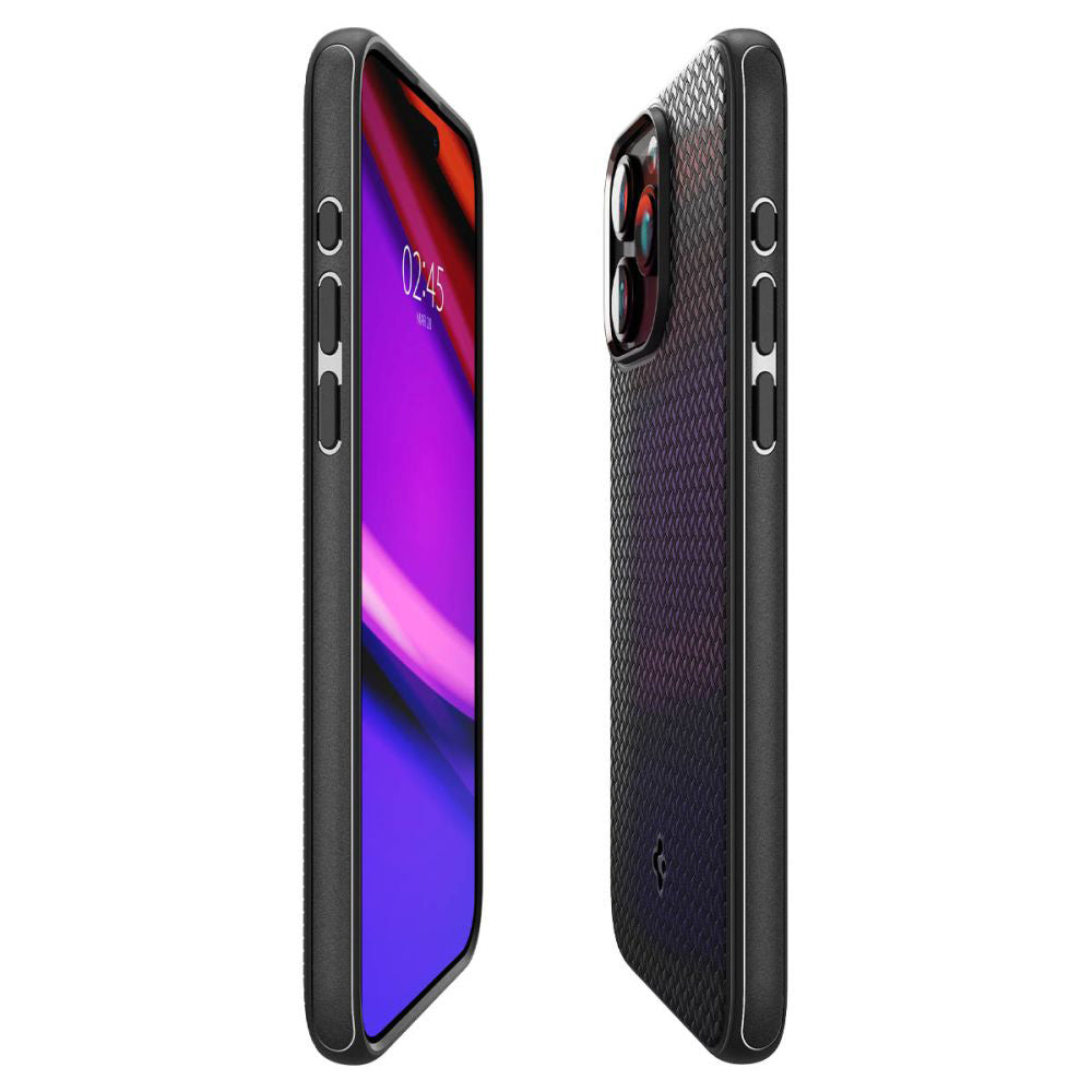 Spigen Liquid Air Back Cover Σιλικόνης Matte Black iPhone 17 - Γκρί