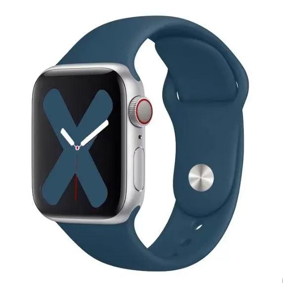 Λουράκι Σιλικόνης (Apple Watch 42/44/45/49mm) για Σκουρο Μπλε – PhoneBazaar