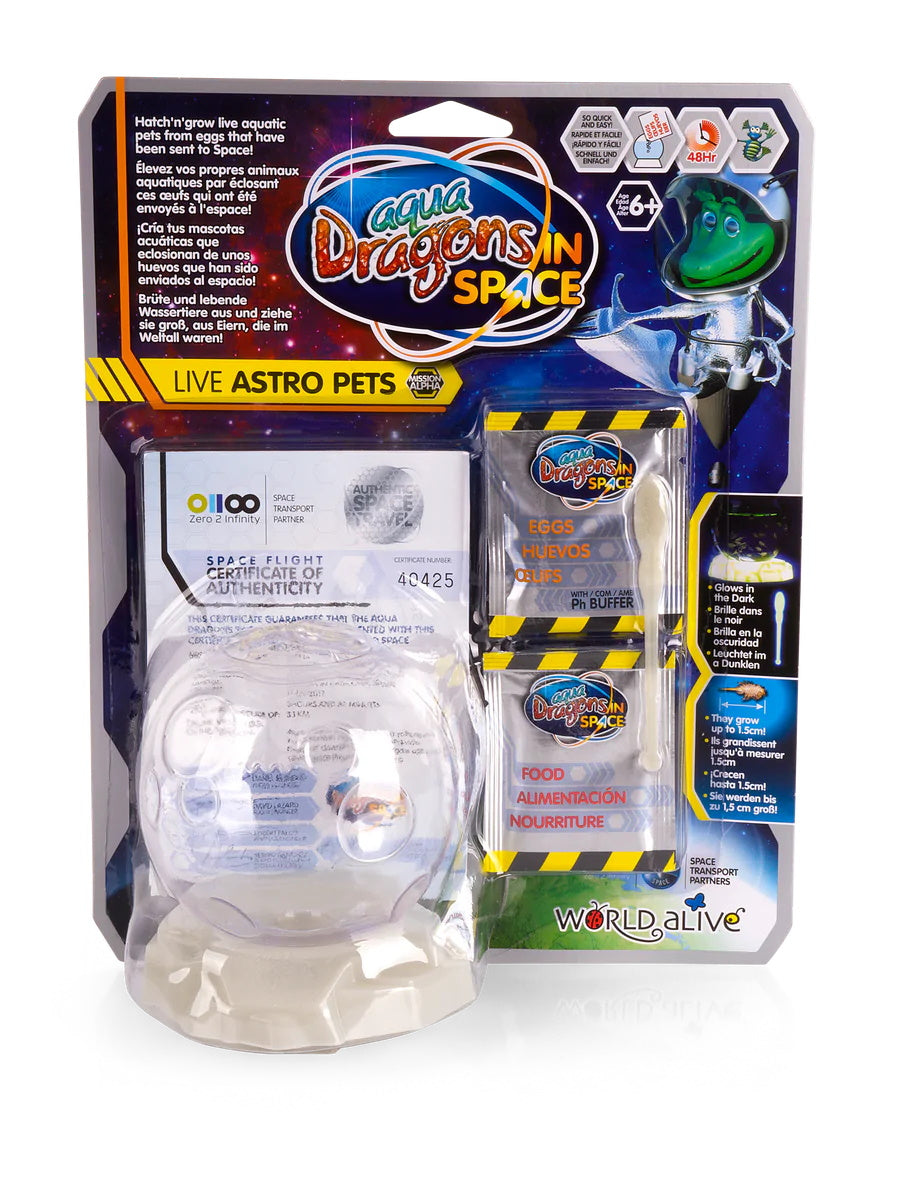 Aqua Dragons Live Astro Pets Ενυδρείο σε σχήμα αστεροειδούς - Basic Kit (6001) κατάλληλο για παιδιά 6 ετών και άνω