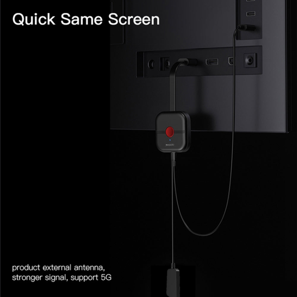 Yesido - Wireless Screen Display Receiver TV10 2.4G - High-Definition, HDMI - Black