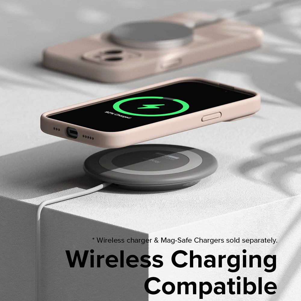 Ringke - Silicone Magnetic MagSafe - iPhone 15 Plus - Stone