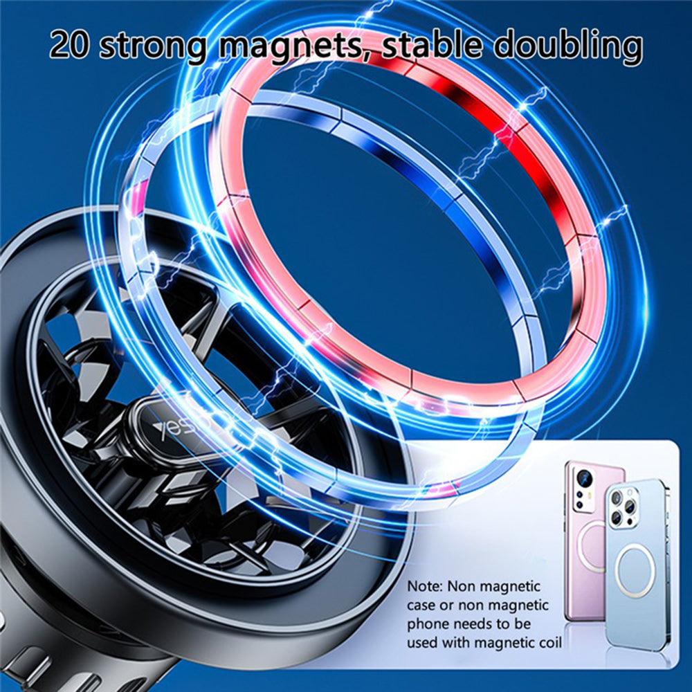 Yesido - Car Holder (C200) - MagSafe Compatible, for Cup Holder - Black