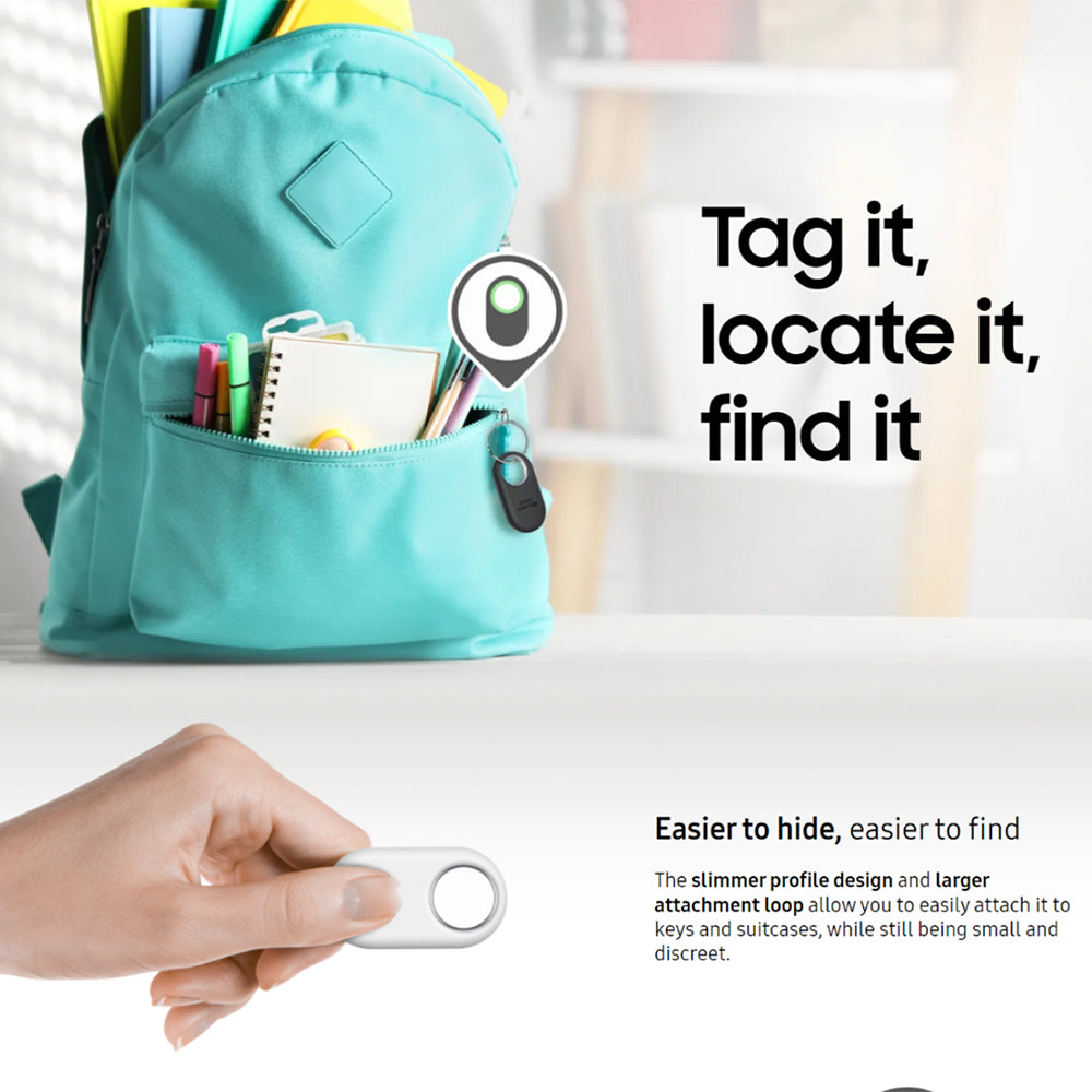 - Galaxy SmartTag2 (EI-T5600BWEGEU) - Bluetooth 5.3, Anti-Loss Device - White