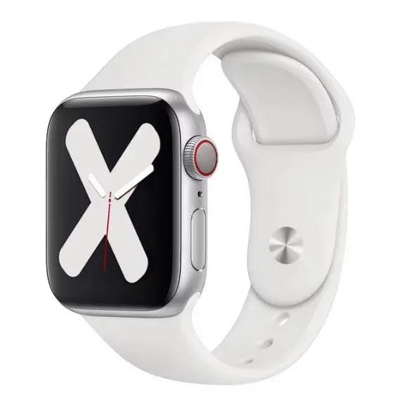 Λουράκι Σιλικόνης (Apple Watch 42/44/45/49mm) για Ασπρο – PhoneBazaar