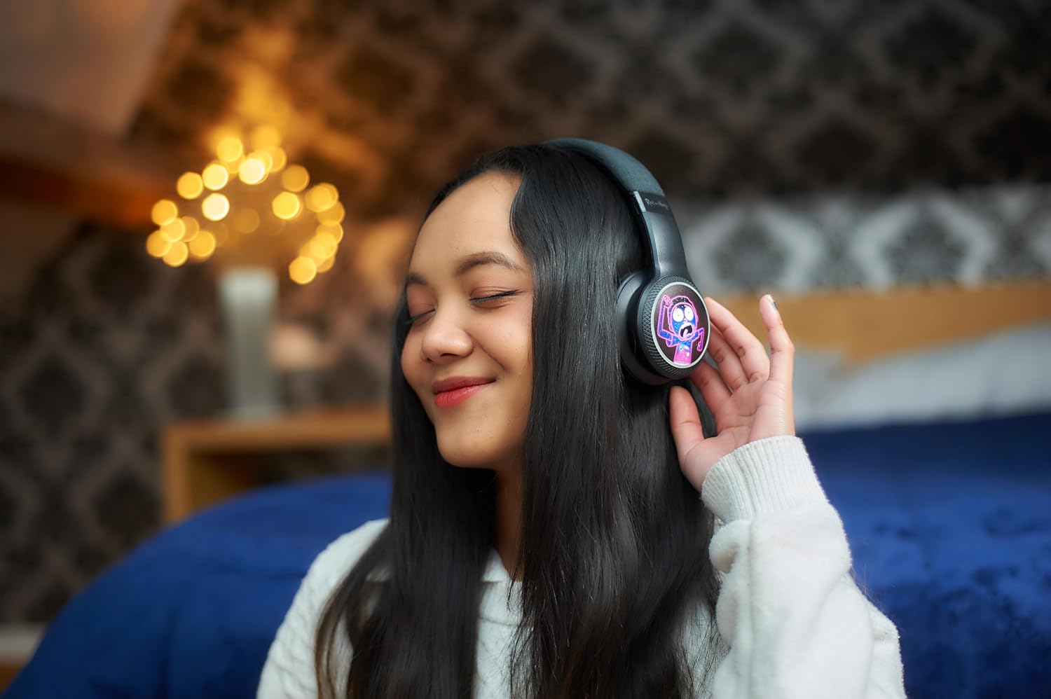Lazerbuilt Rick & Morty Light-Up Bluetooth Headphones – Ασύρματα Παιδικά Ακουστικά με Μικρόφωνο