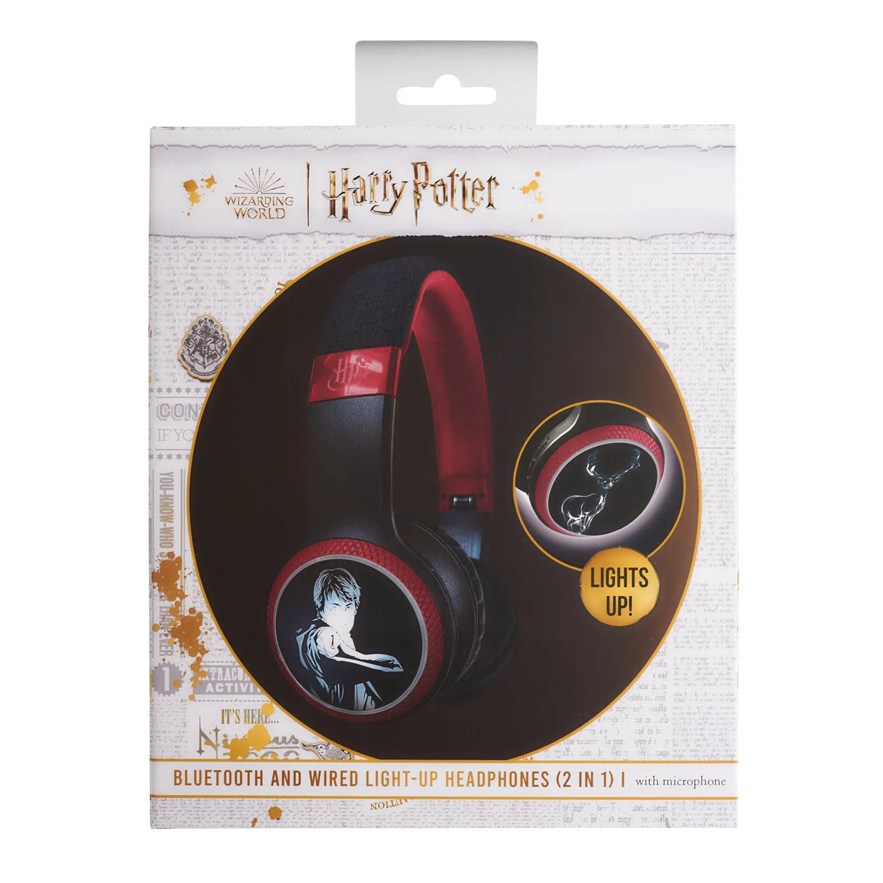 Lazerbuilt Harry Potter Light-Up Patronus Bluetooth Headphones – Ασύρματα Παιδικά Ακουστικά με Μικρόφωνο